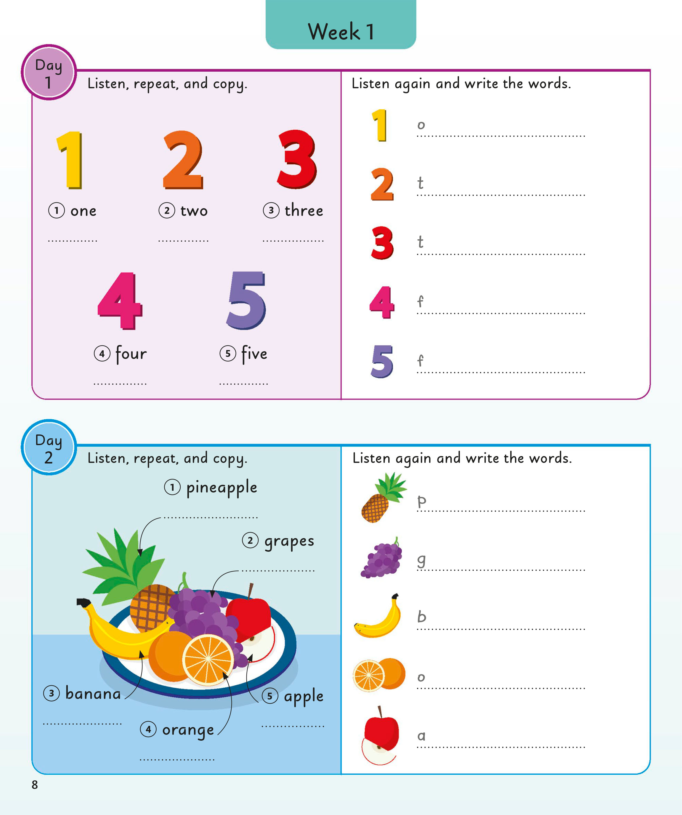 English for Everyone Junior 5 Words a Day ( sách màu)