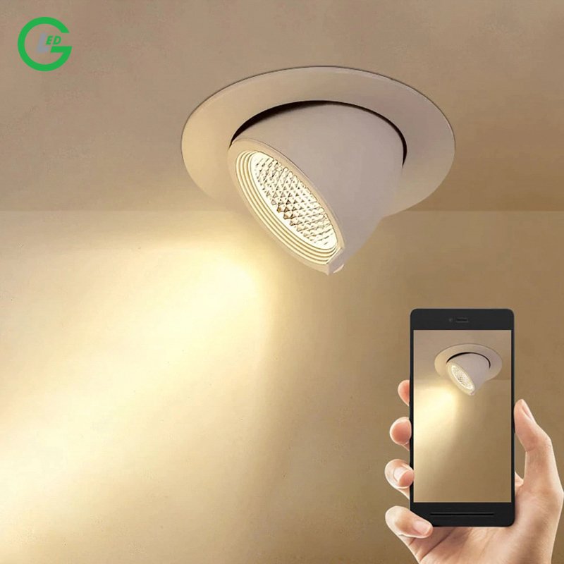 Đèn LED Downlight Âm Trần 7W GLED Xoay Góc 360 Độ