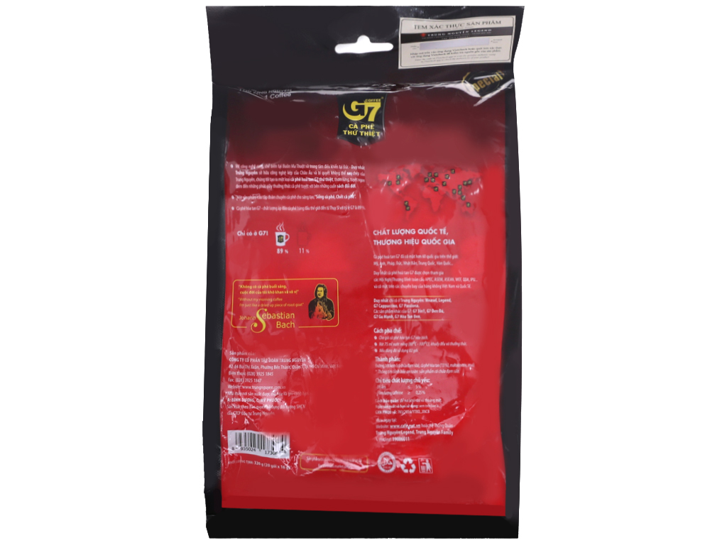 Cà phê sữa G7 3 in 1 320g 1 bịch 20 gói