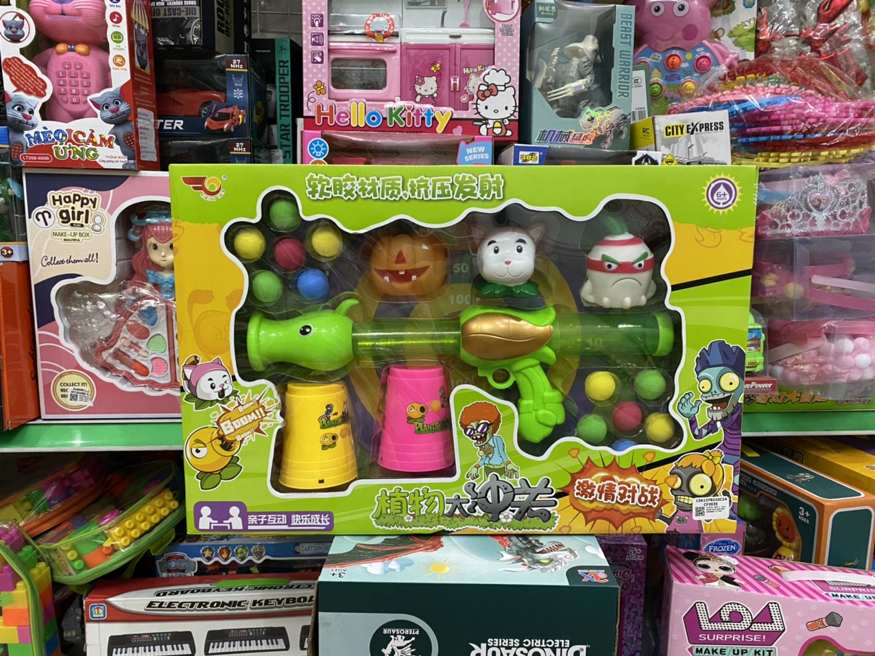 [HCM]Đồ Chơi xe Plants vs Zombie hoa quả nổi giận