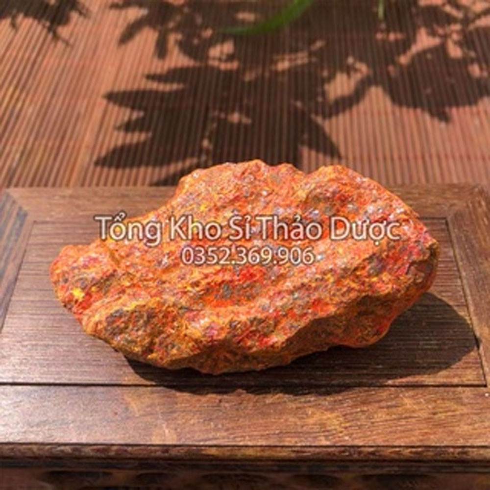 Đá hùng hoàng 100g (Hồng hoàng, hùng tín)