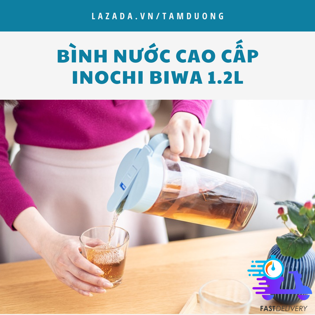 Bình nước cao cấp Inochi 1.2L [HCM-Giao hoả tốc 2h]