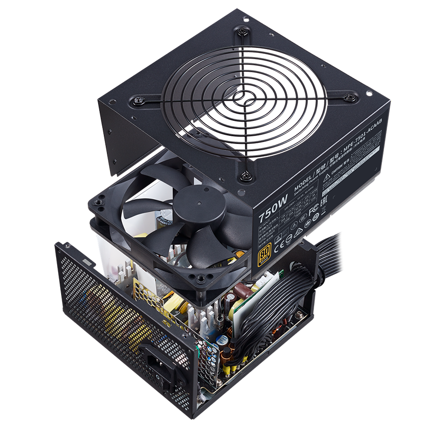 Nguồn Cooler Master MWE Bronze V2 750w (80 Plus Bronze/Màu Đen)