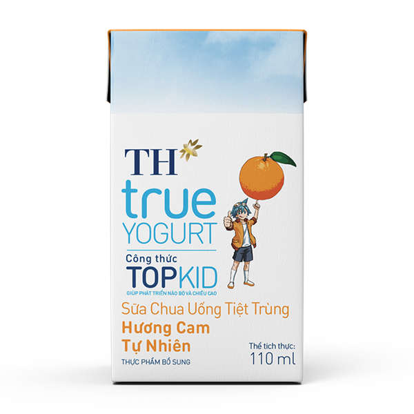 SCU TT TH true YOGURT TOPKID Hương Cam 110 ml