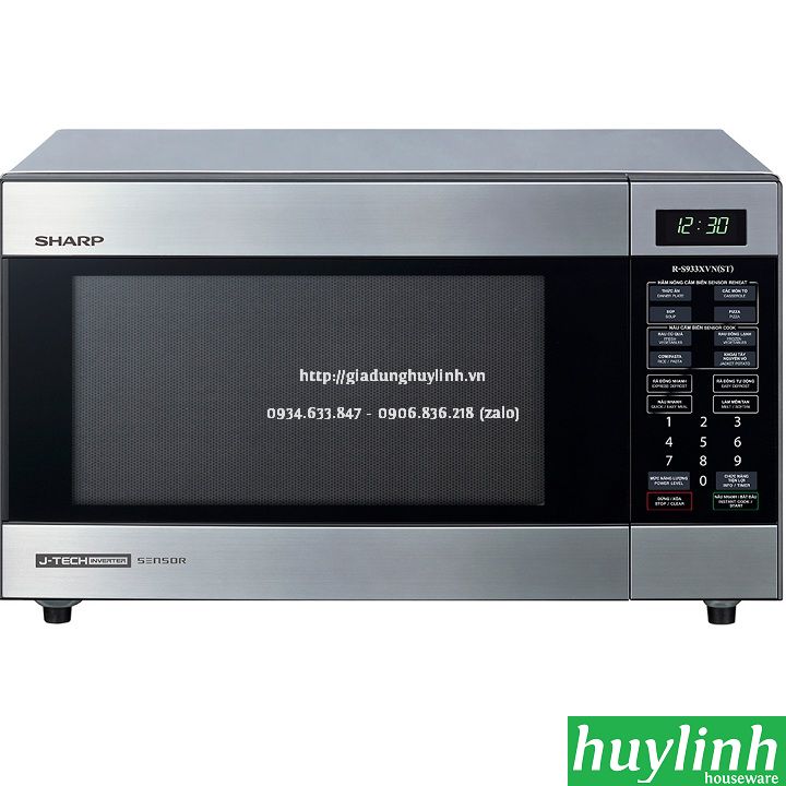 [Trả góp 0%]Lò vi sóng điện tử Sharp R-S933XVN-ST - 32 lít