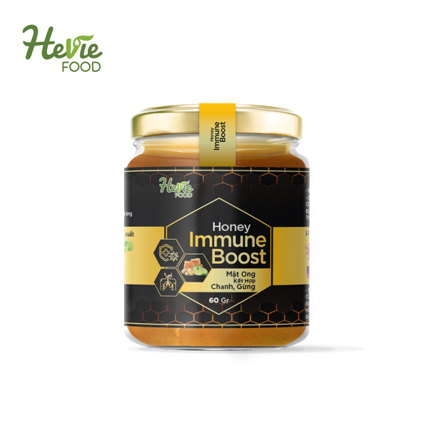 Mật ong chanh gừng Immuneboost 60g HeVieFood