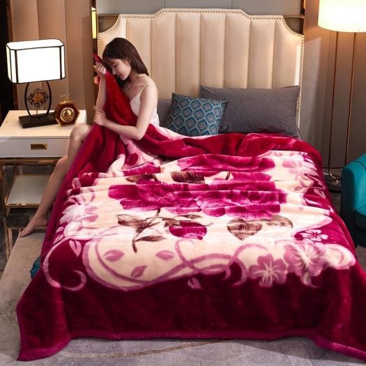 Mền-Chăn Bông Tuyết Siêu Mềm chăn tuyết Phụ kiện giường ngủ. Họa tiết ngẫu nhiên kích thước: 1m6 đến 1m6 x 2m- chăn tuyết