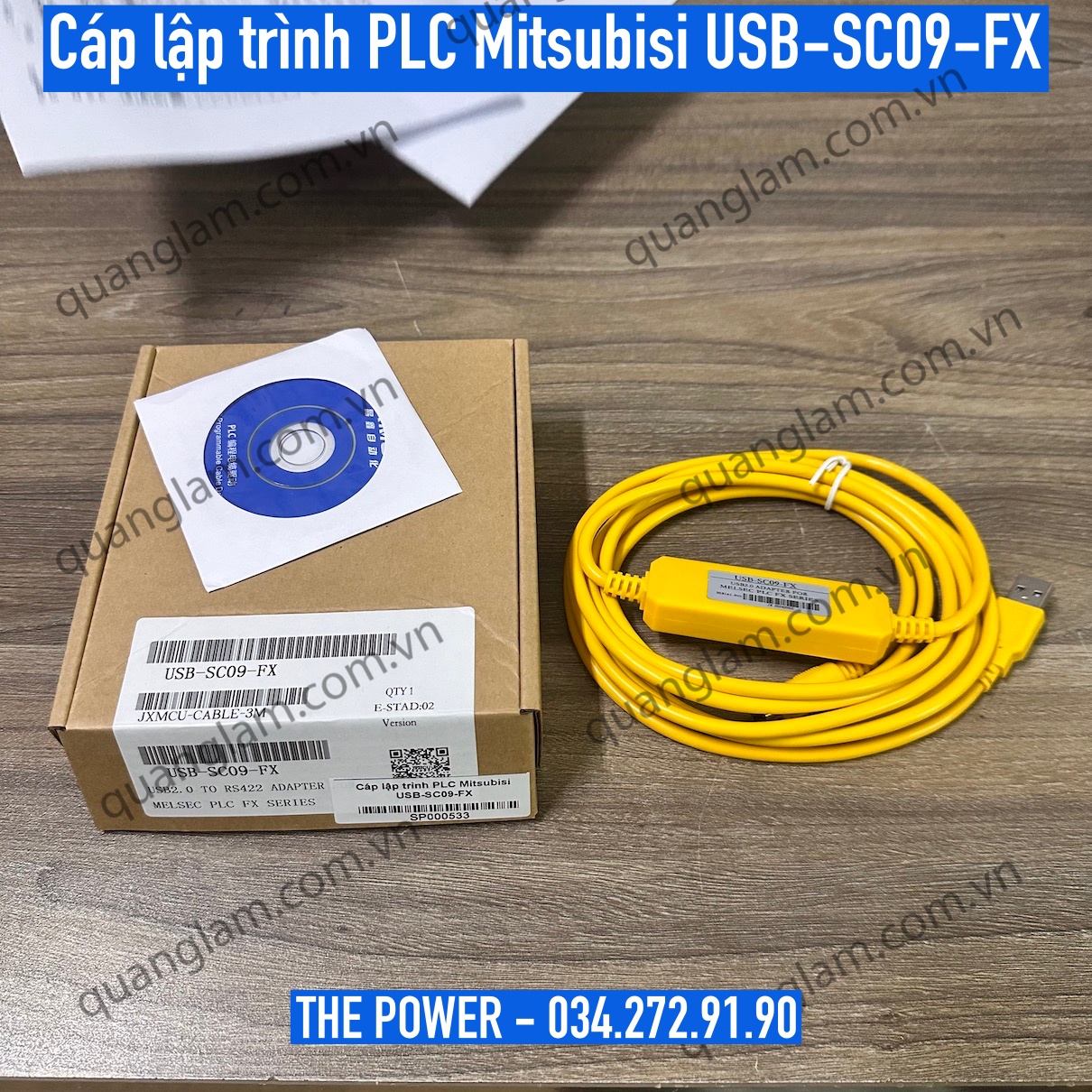[HCM]Cáp lập trình PLC Mitsubishi USB-SC09-FX