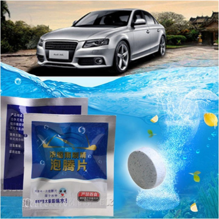 Combo 1-10 Viên Sủi Nước Rửa Kính Xe Hơi