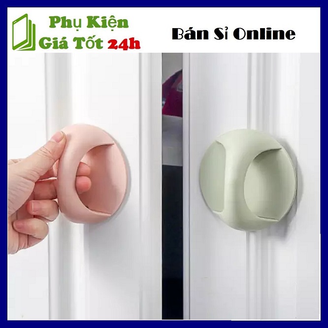 Tay nắm gắn cửa tủ dạng kéo chuyên dụng - tay cầm tròn hỗ trợ đóng cửa tủ