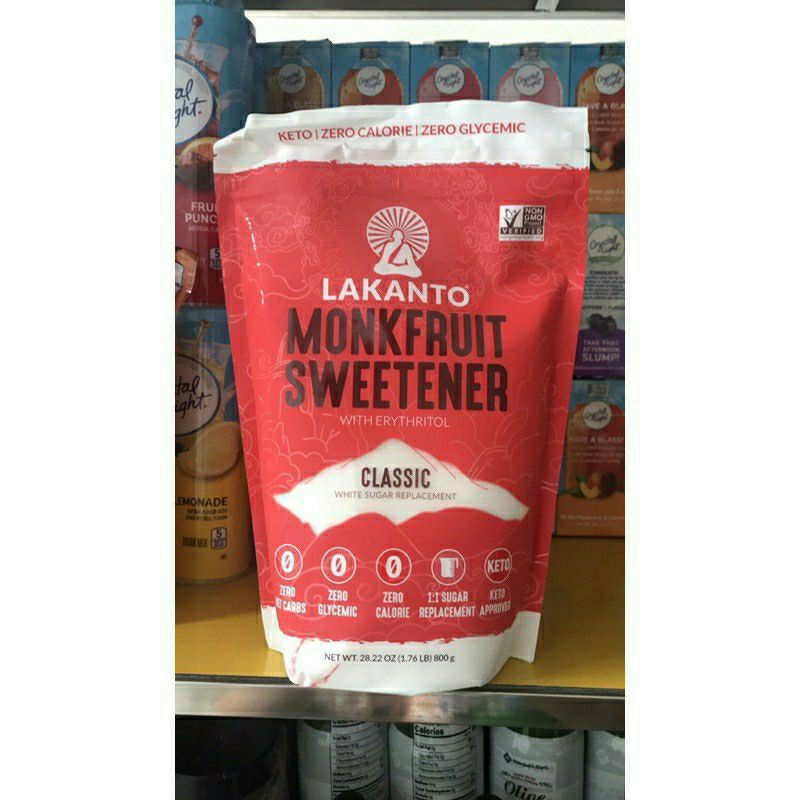 [HCM]Đường la hán quản Lakanto 800g