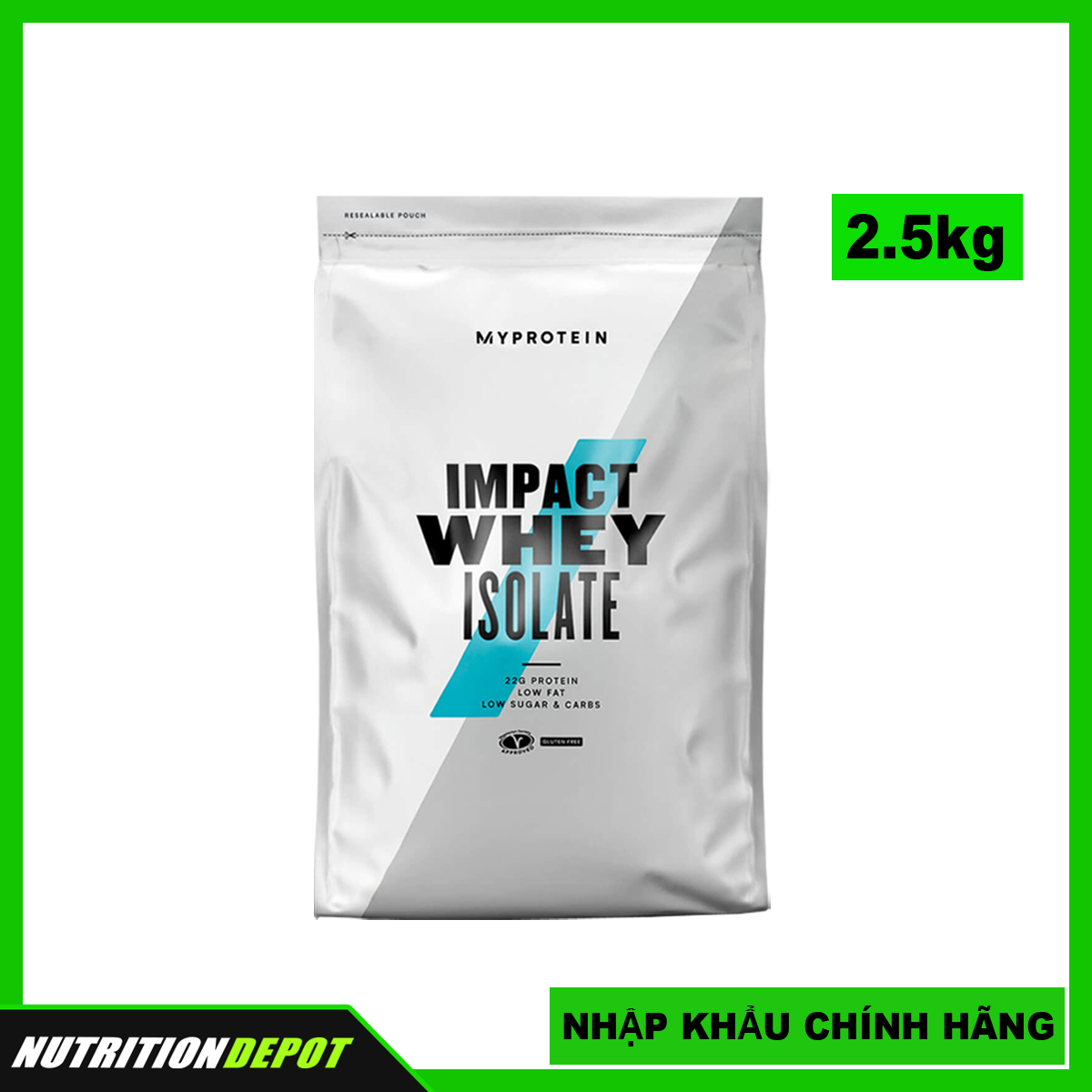 Sữa tăng cơ Impact Whey Isolate Myprotein 2.5kgtặng kèm bình lắc