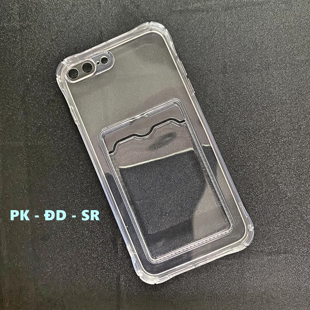 Ốp lưng iphone 7 plus - 8 plus dẻo trong chống sốc đựng card
