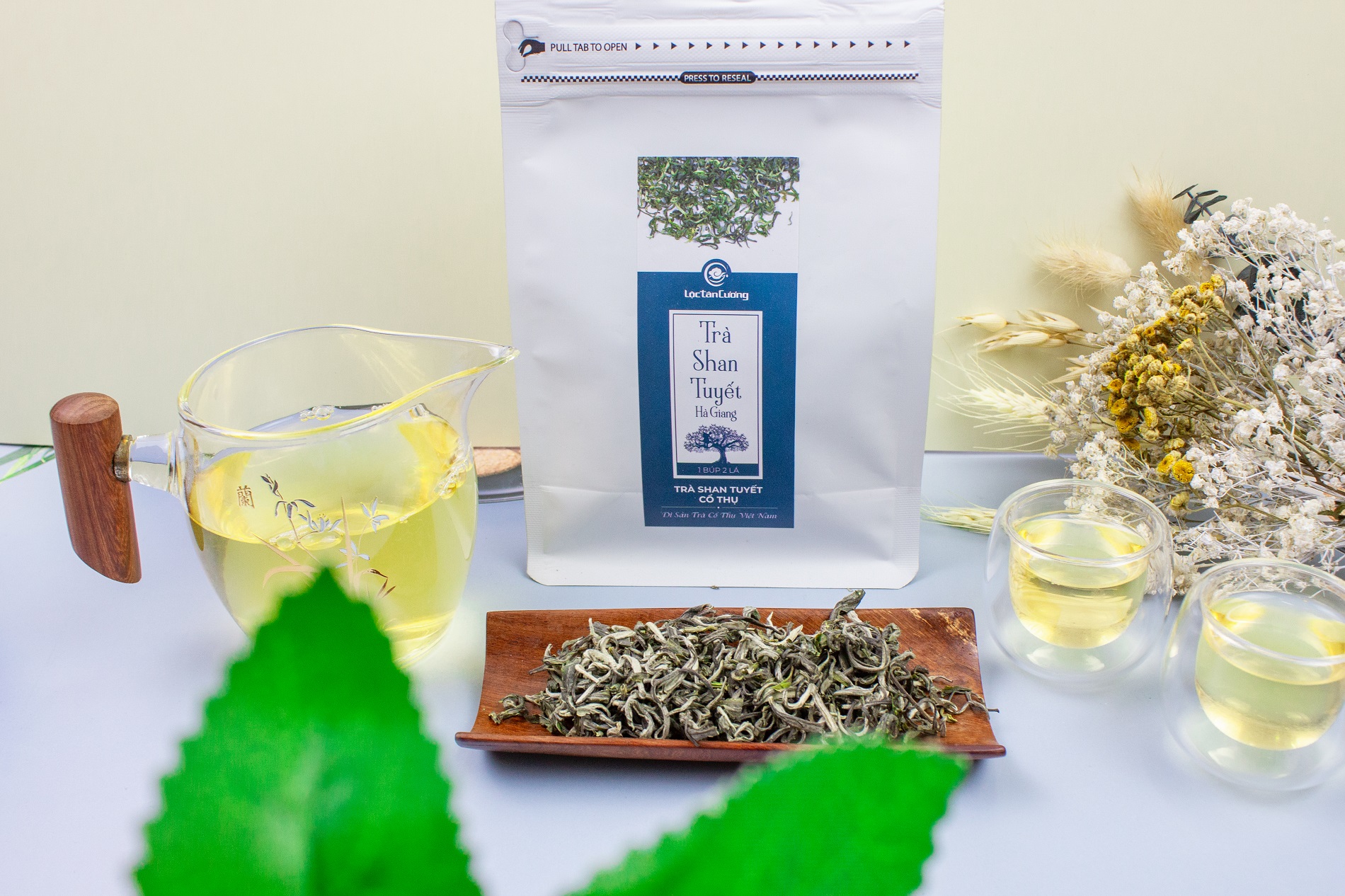 Shan Tuyet Ancient Tea from Ha Giang - Loc Tan Cuong - Northwest Specialty Ancient Tea - 100Gr Bag