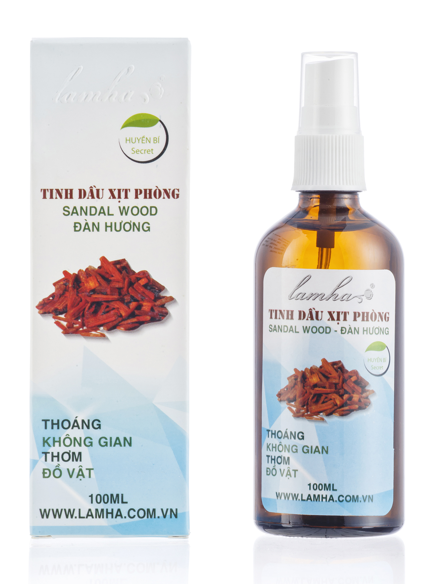 Xịt phòng tinh dầu Đàn Hương 100ml Lam Hà