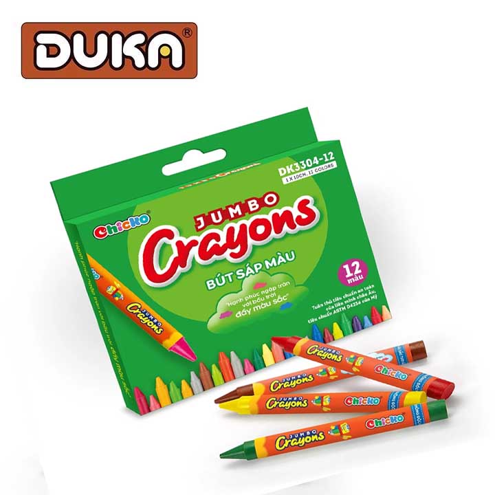 Bút Sáp 12 Màu Jumbo Crayons