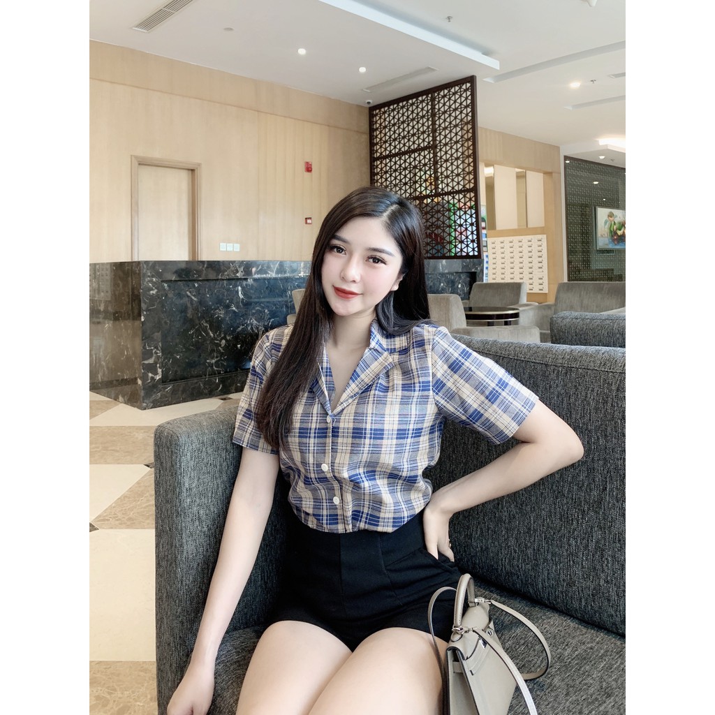 Áo Sơ Mi Caro Thời Trang nữ