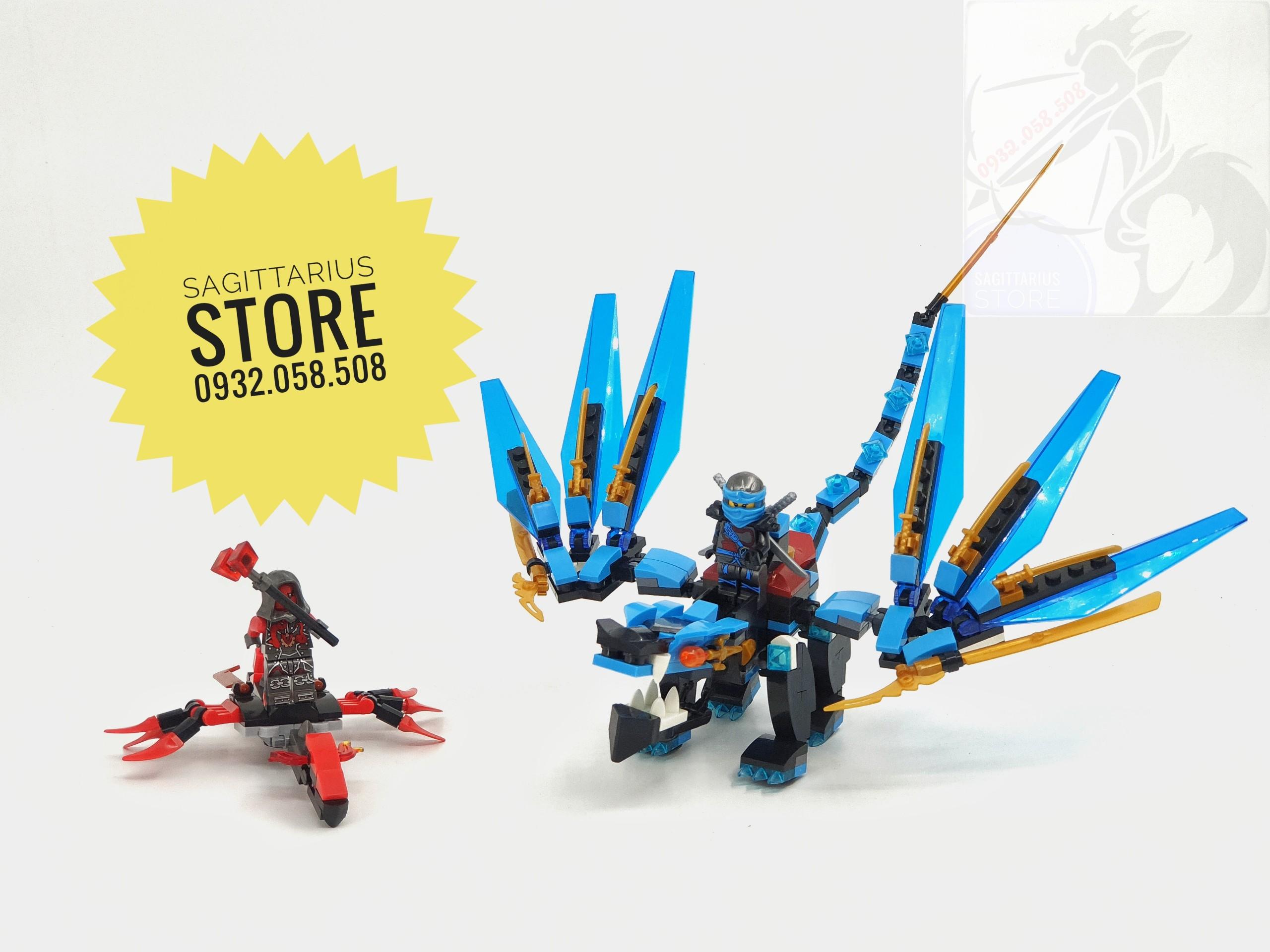 [HCM]Bộ Lego Zimo Lắp Ráp Robot Ninja Rồng ( Xanh Dương ) _ 276 Mảnh