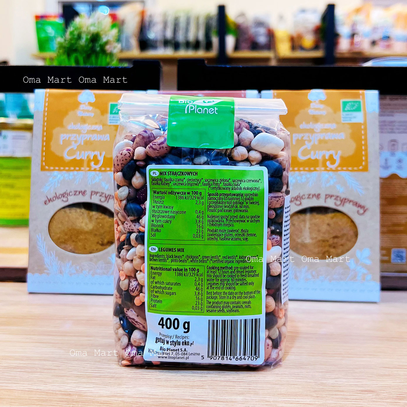 Synthetic beads assorted beans Organic Bio Planet 400g
