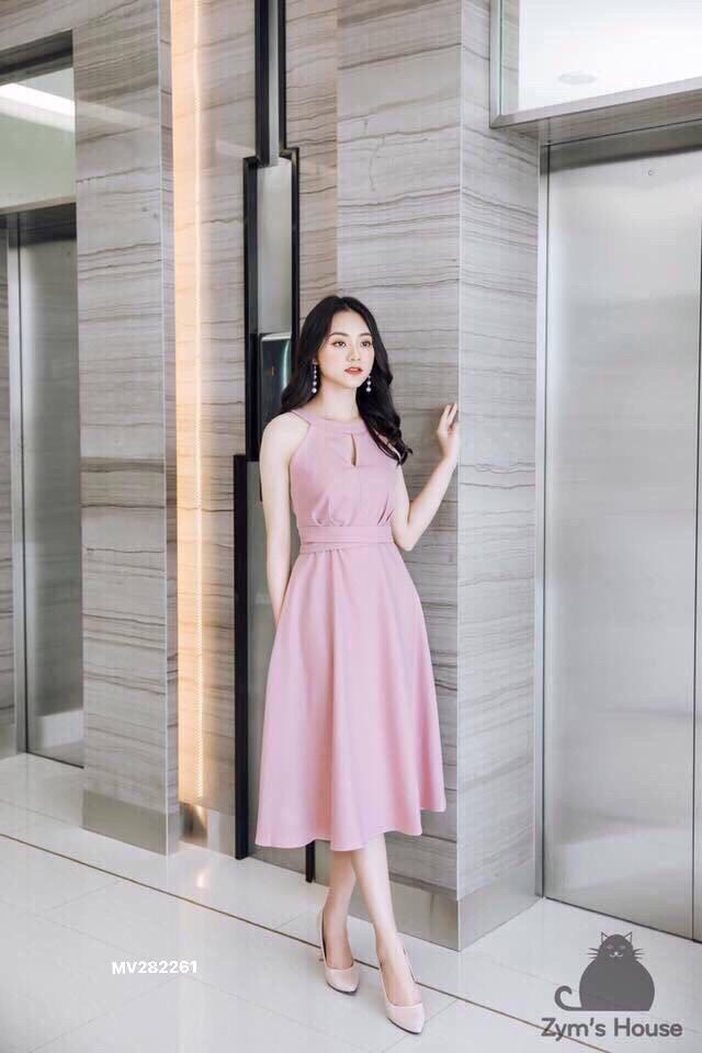 [HCM]đầm xòe cổ yếm dự tiệc sang chảnh