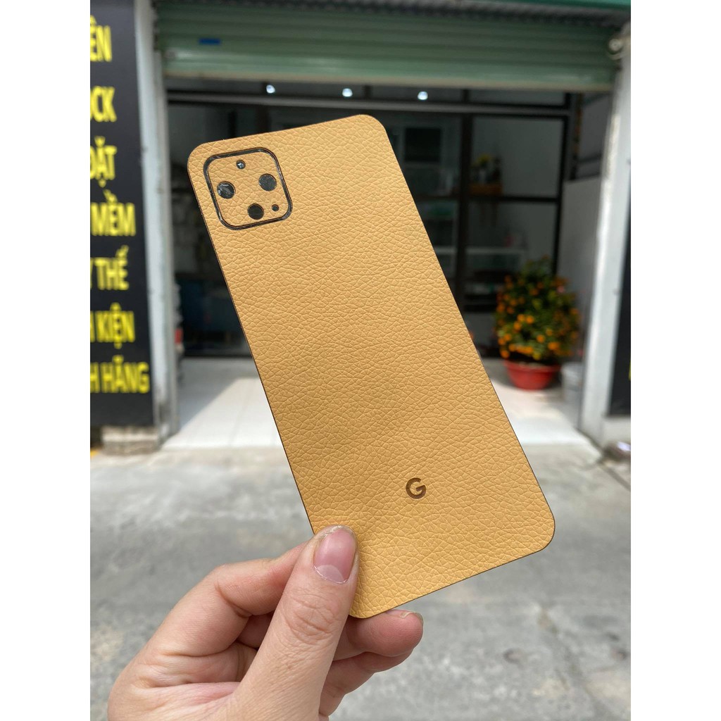 Dán lưng da điện thoại Google Pixel 2XL trơn không một màu