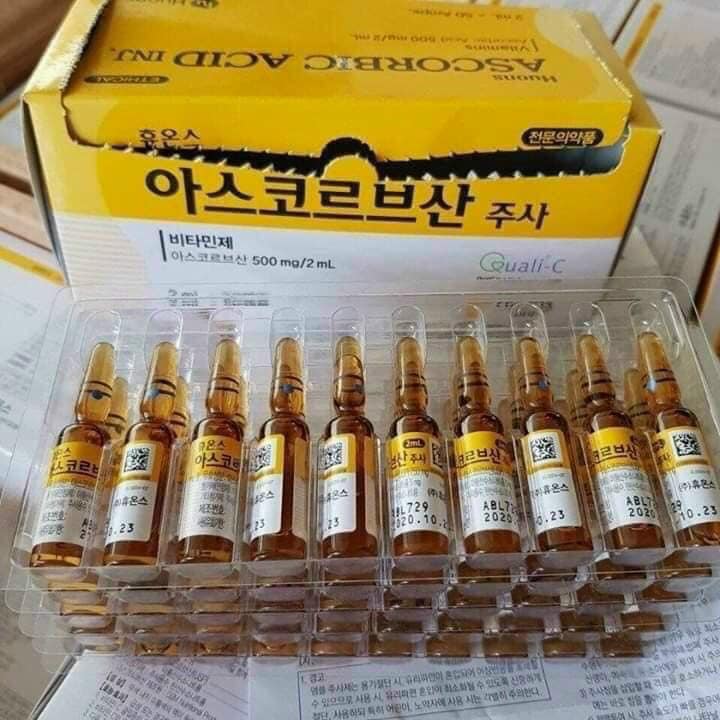 Serum Vitamin C cấy tảo, cấy nano, hồng sâm 1 hộp 50 ống
