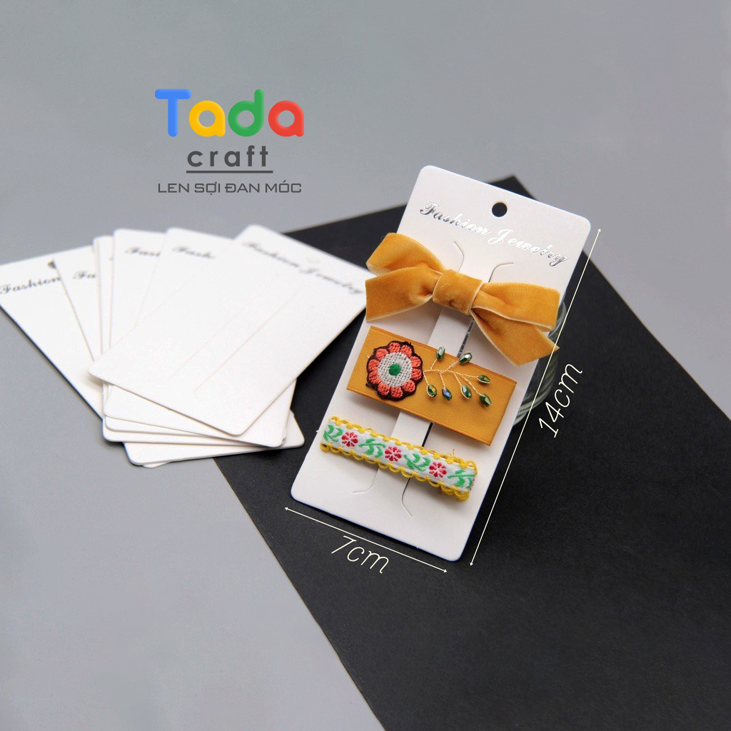 (Set 10) Bìa Giấy Đựng Kẹp Tóc, Kẹp Cua Handmade