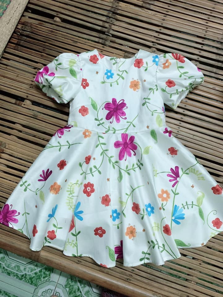 Rập Giấy KR067 - Đầm xòe 360 tay bồng