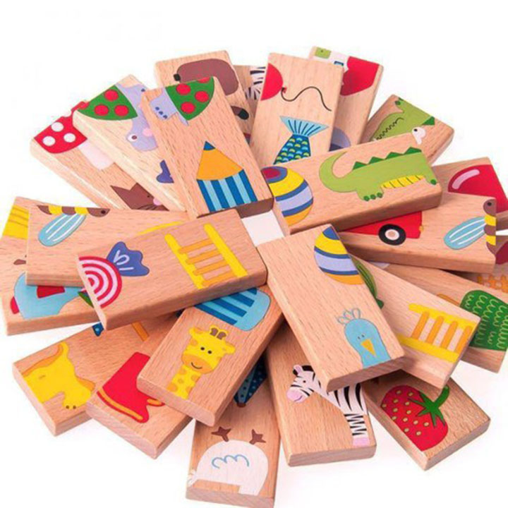 Bộ Xếp Hình Domino 28 Chi Tiết
