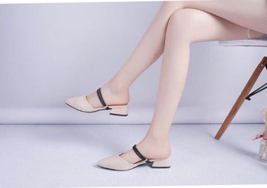 [HCM]giày xăng đan nữ bít mũi gót 3 phân