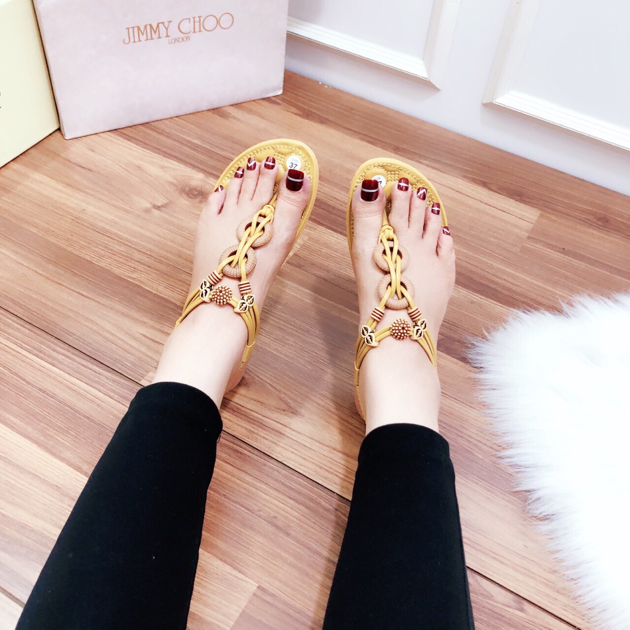 Sandal kẹp vòng khóa cao cấp