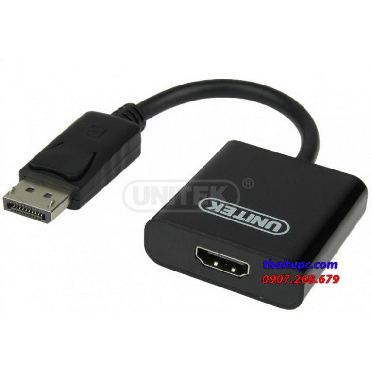 Cáp displayport - hdmi 0.2m unitek