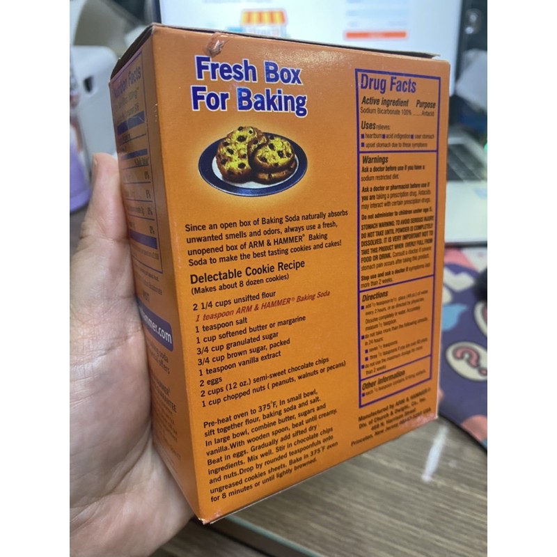 Bột Baking SODA HỘP LỚN 450GR