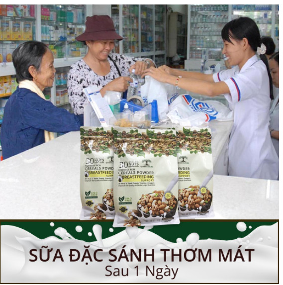Ngũ Cốc Kích Lợi Sữa QUEEN NATURE Bịch 800Gr
