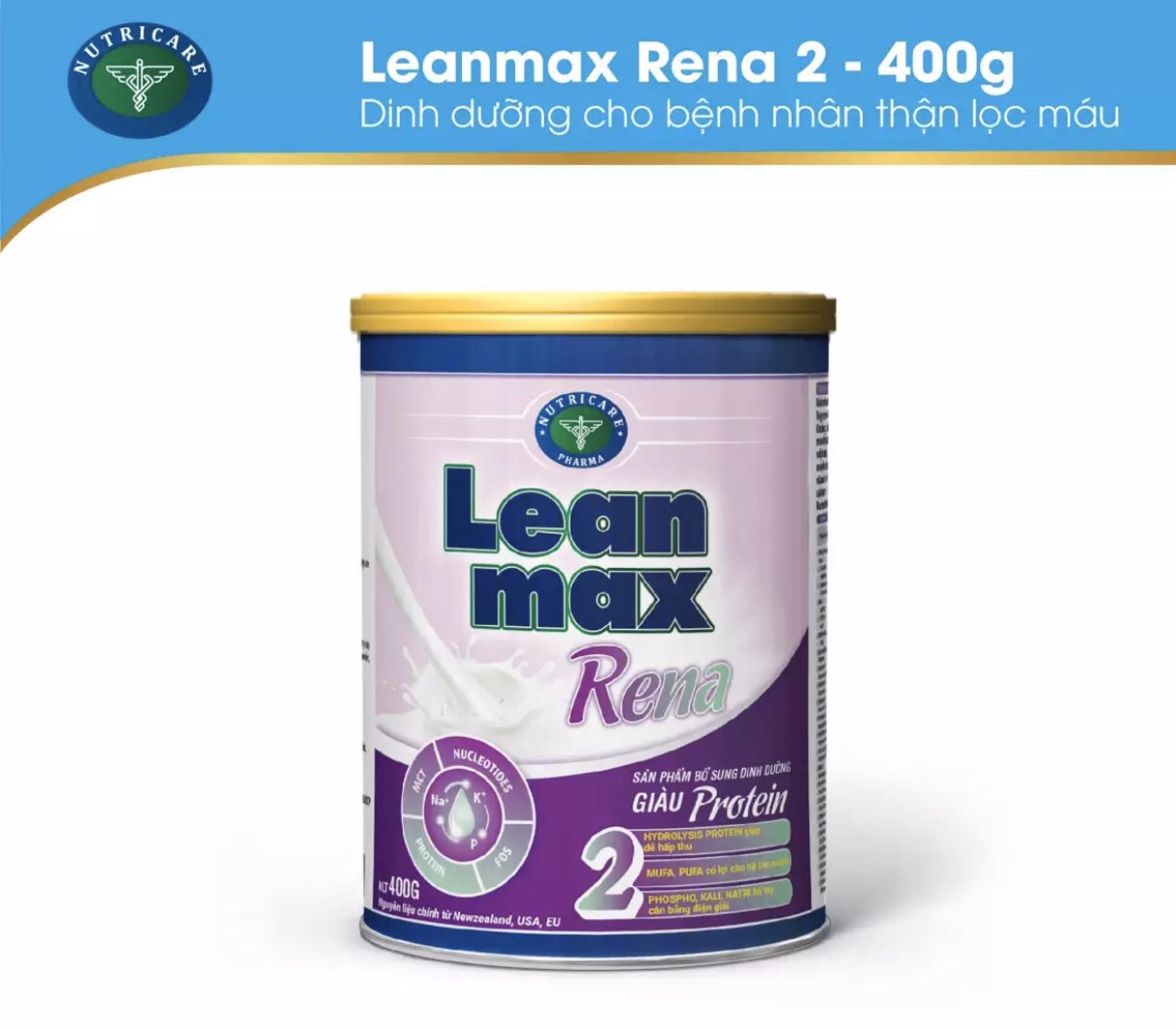 [HCM]sữa Leanmax Rena 2 400g - Cho người chạy thận lọc máu
