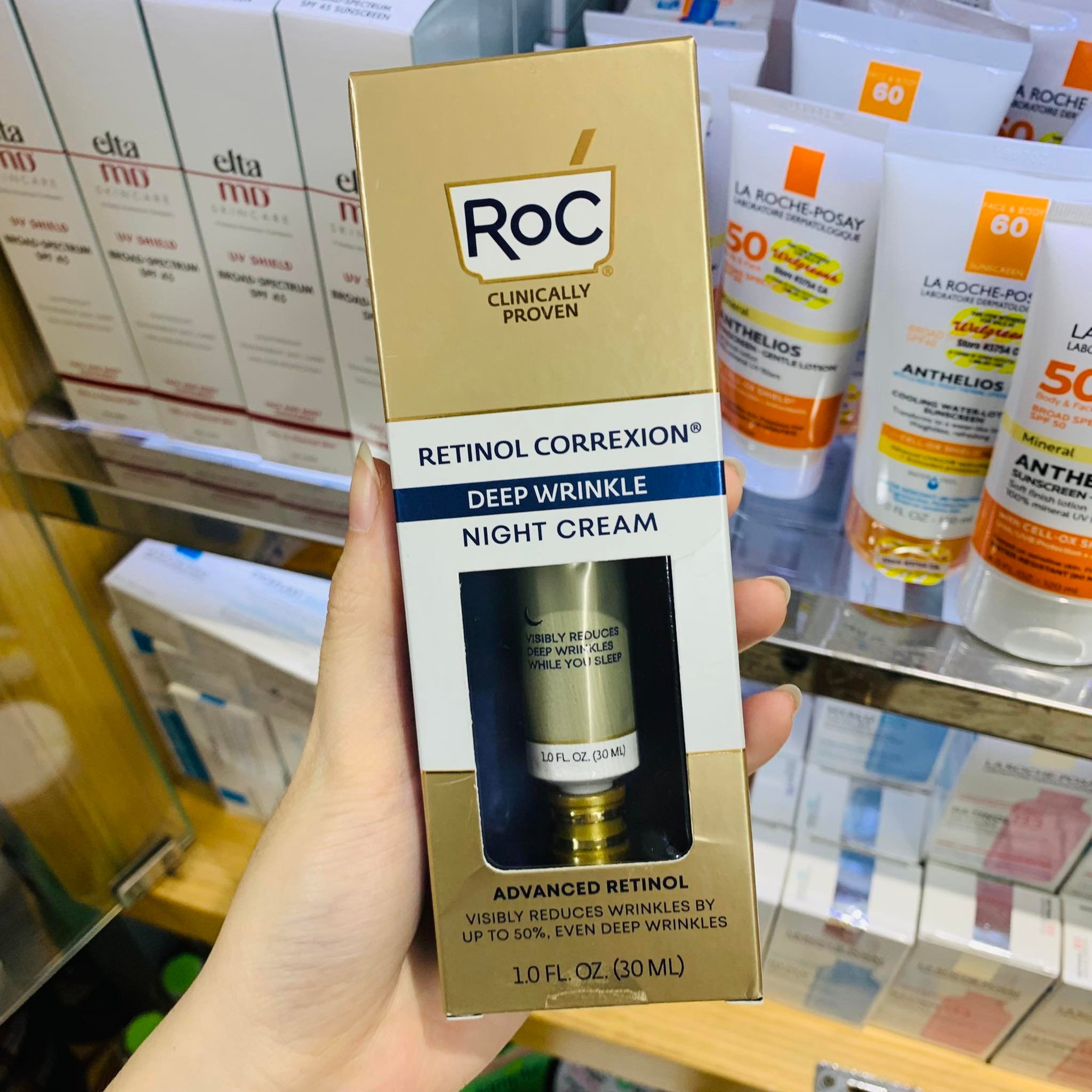 [MẪU MỚI][Saigon Scent] Kem dưỡng RoC Retinol Correxion Deep Wrinkle Night Cream ( 30mL )