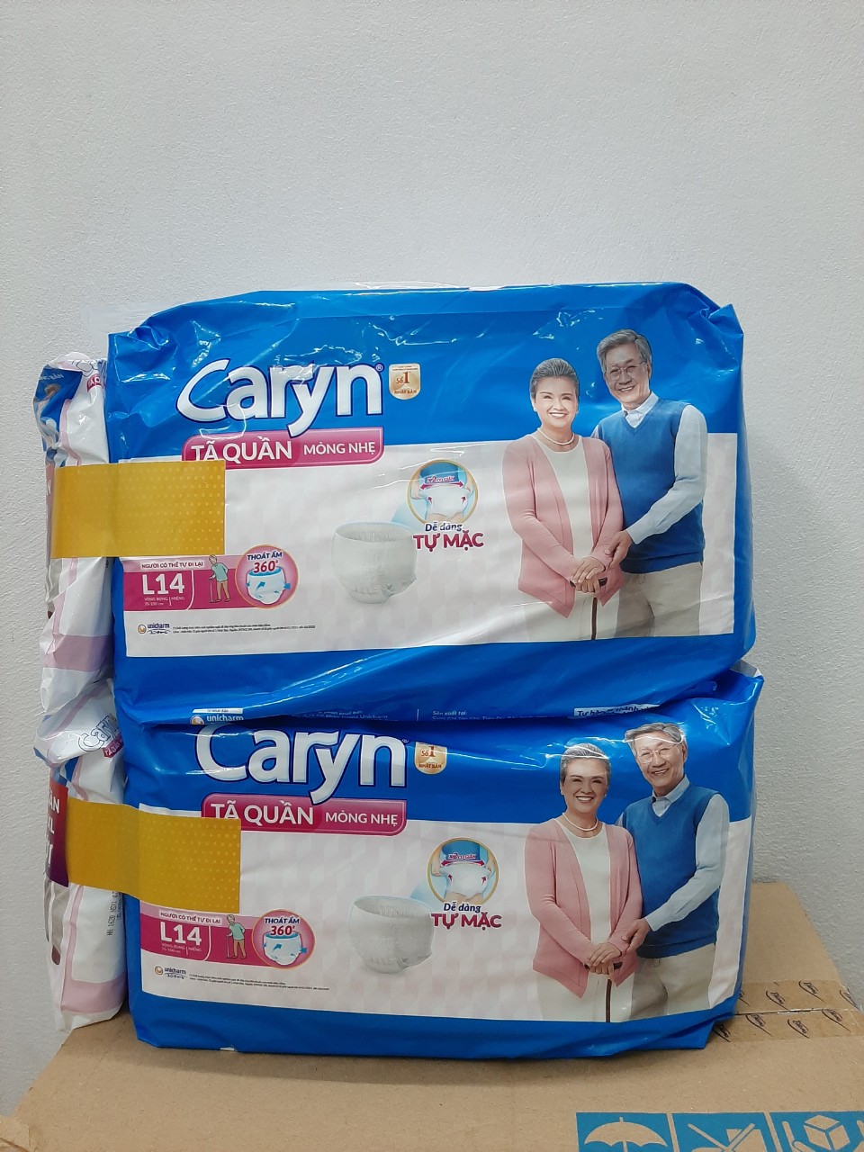 Tã Quần mỏng nhẹ Caryn L14 miếng
