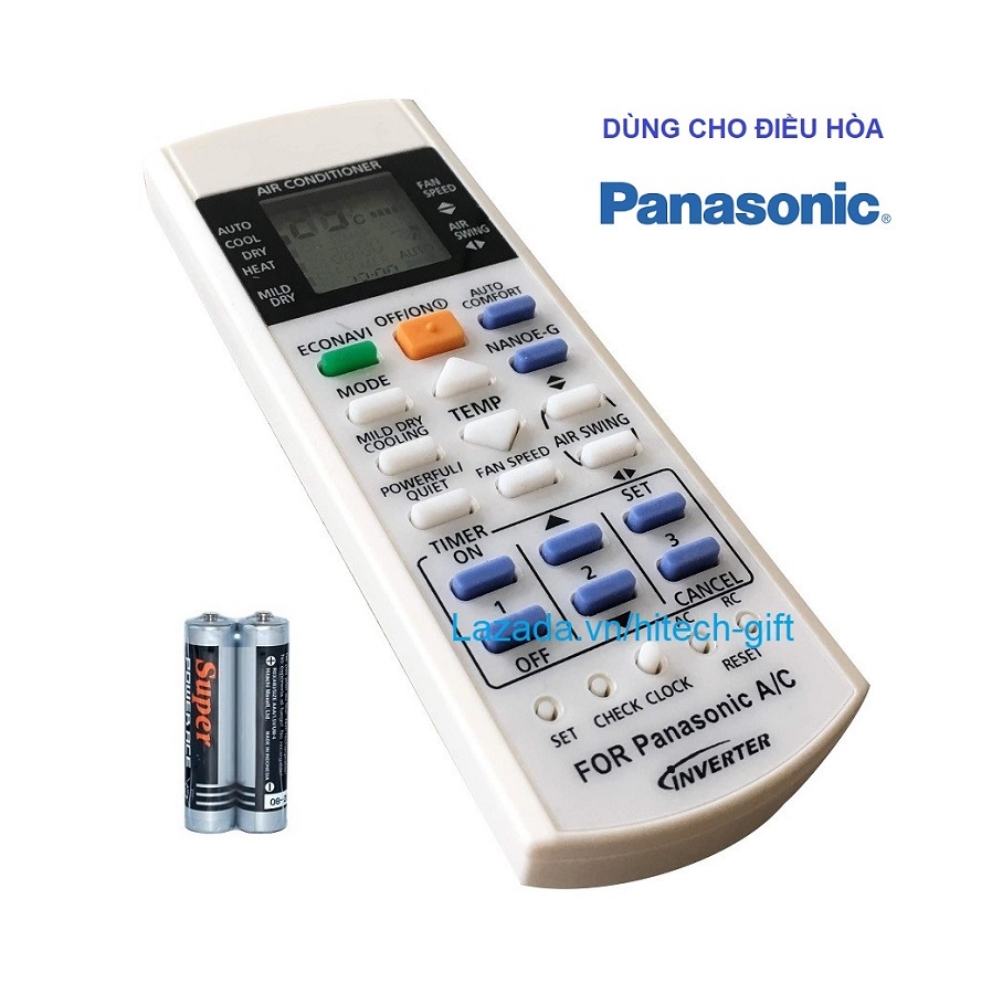 Remote Điều Khiển Điều Hòa Panasonic Máy Lạnh Inverter 2 Chiều và 1 Chiều