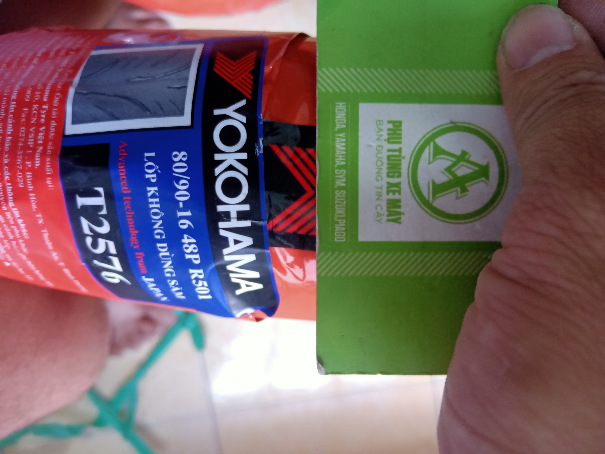 Lốp xe máy YOKOHAMA 80/90-16 ( Bánh sau Nouvo )