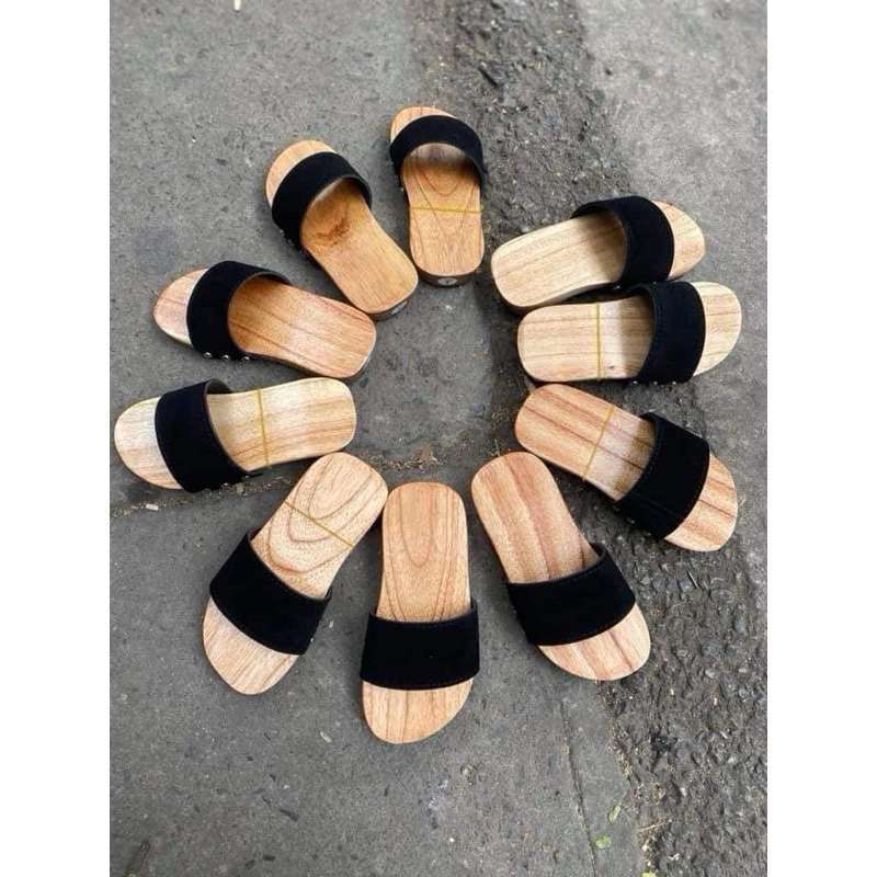 (1-9 tuổi) Guốc mộc cho bé, guốc gỗ cho bé trai bé gái