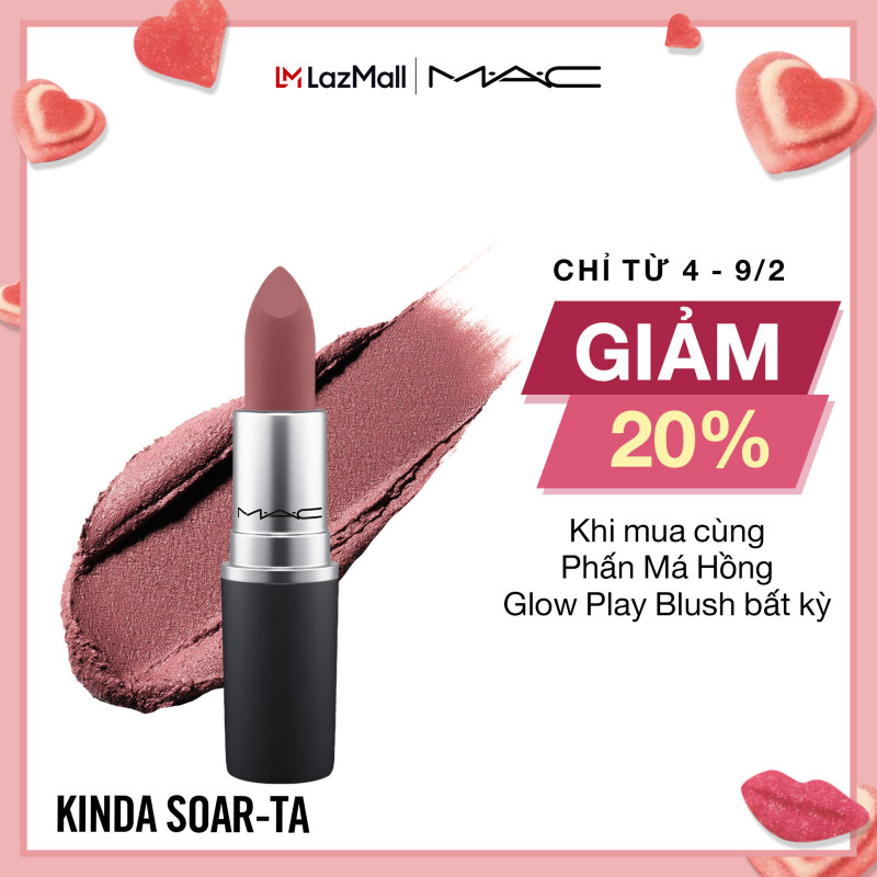 Son môi MAC Powder Kiss Lipstick 3g