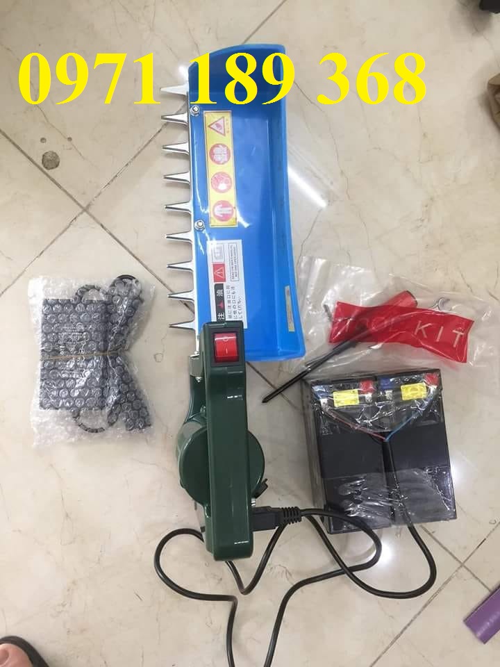 Máy hái chè cầm tay mini chạy điện acquy