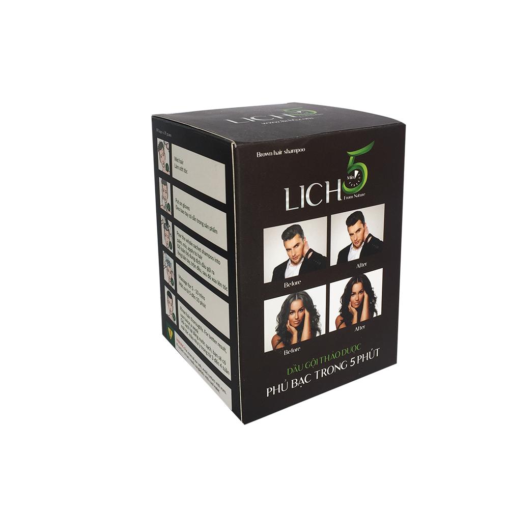 Dầu Gội Đen Tóc Thảo Dược Lich 5