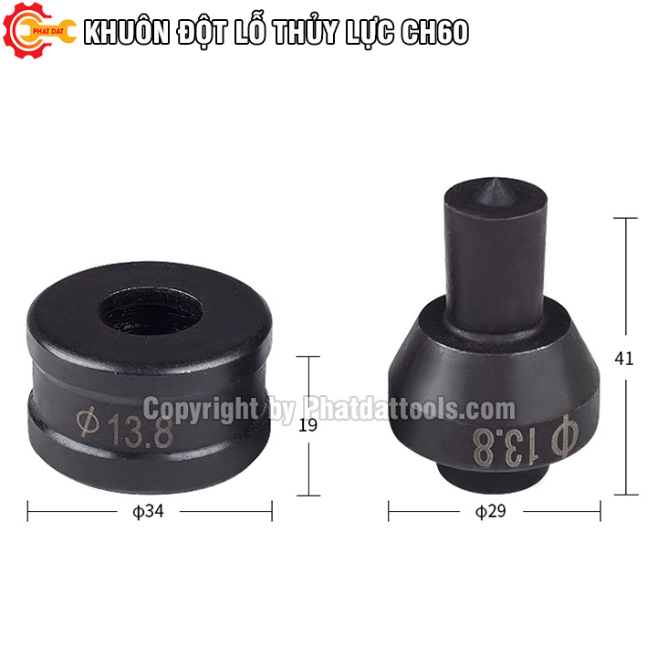 Khuôn đột cho đầu đột thủy lực PADA CH60