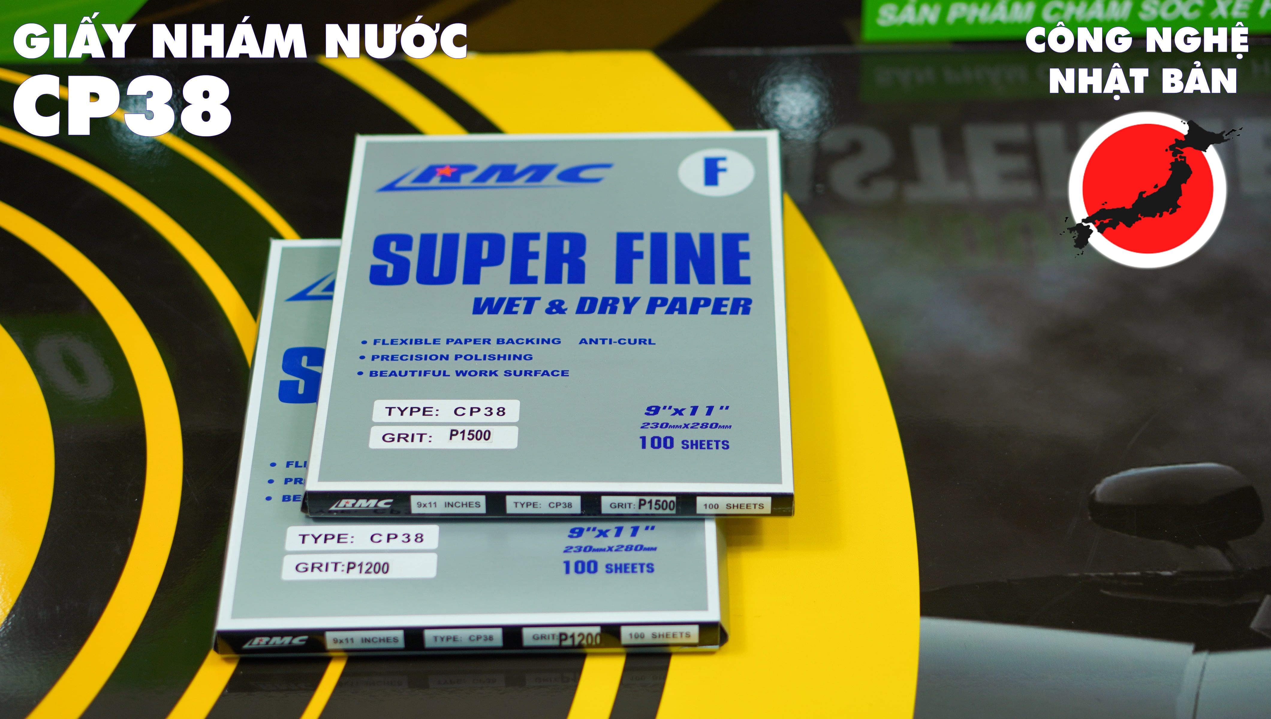 Giấy nhám nước CP38 - hàng Nhật chất lượng cao