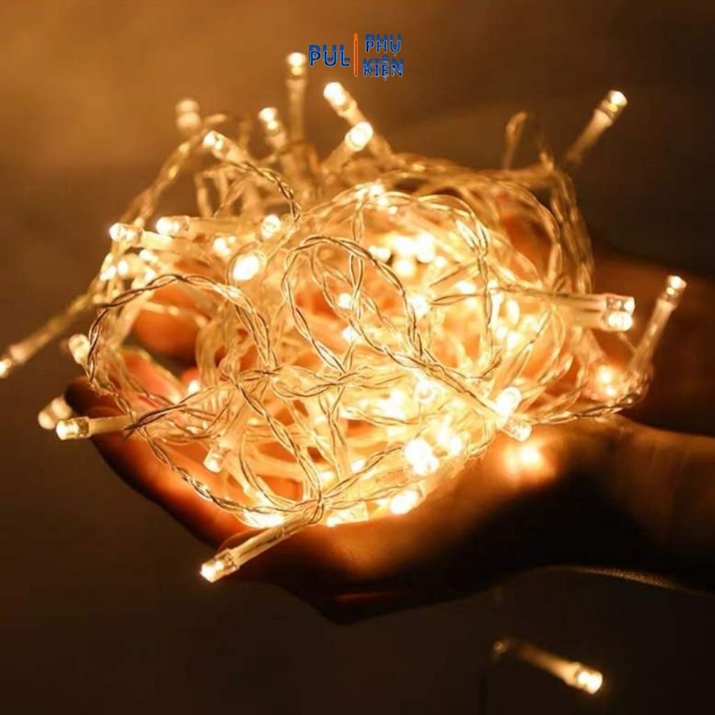 Dây đèn led trang trí phòng ngủ phòng khách ngoài trời trang trí cây thông noel decor phòng 8m siêu đẹp