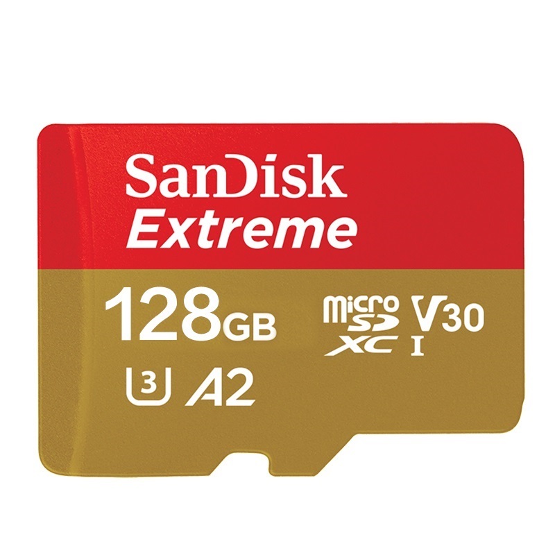 Thẻ nhớ MicroSDXC SanDisk Extreme A2 V30 U3 4K 64GB R170MB/s W80MB/s / 128GB R190MB/s W90MB/s (Gold) - Nhat Tin Authorised Store