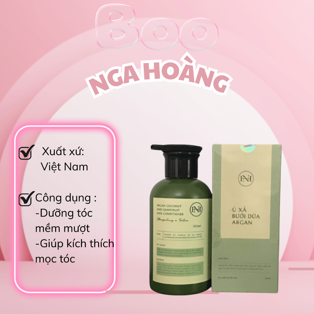 Gel ủ xả tóc nga hoàng bưởi dừa argan - 330ml