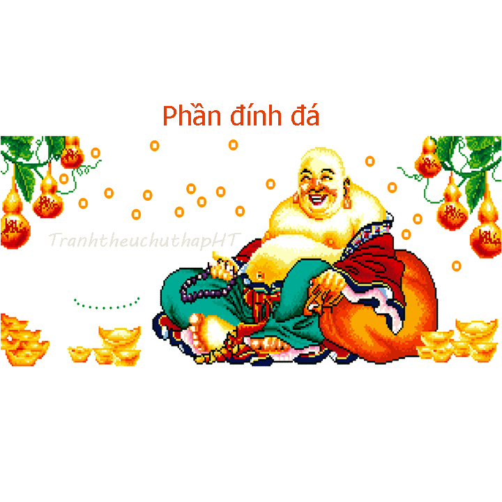 [HCM]Tranh đính đá Phật Di Lặc VS087 - tự đính