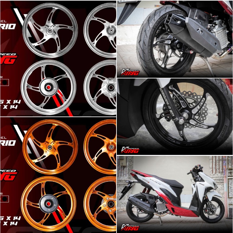 MÂM KINGSPEED VARIO / CLICK 125 / PCX 150 [ CNC NGÔI SAO K2 ]